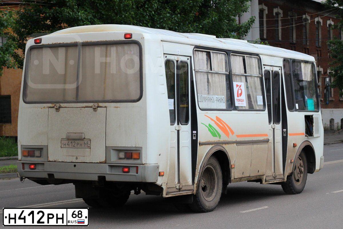 Фото автомобиля PAZ Z 3205, 2014 — госномер Н412РН68. Цвет: Белый