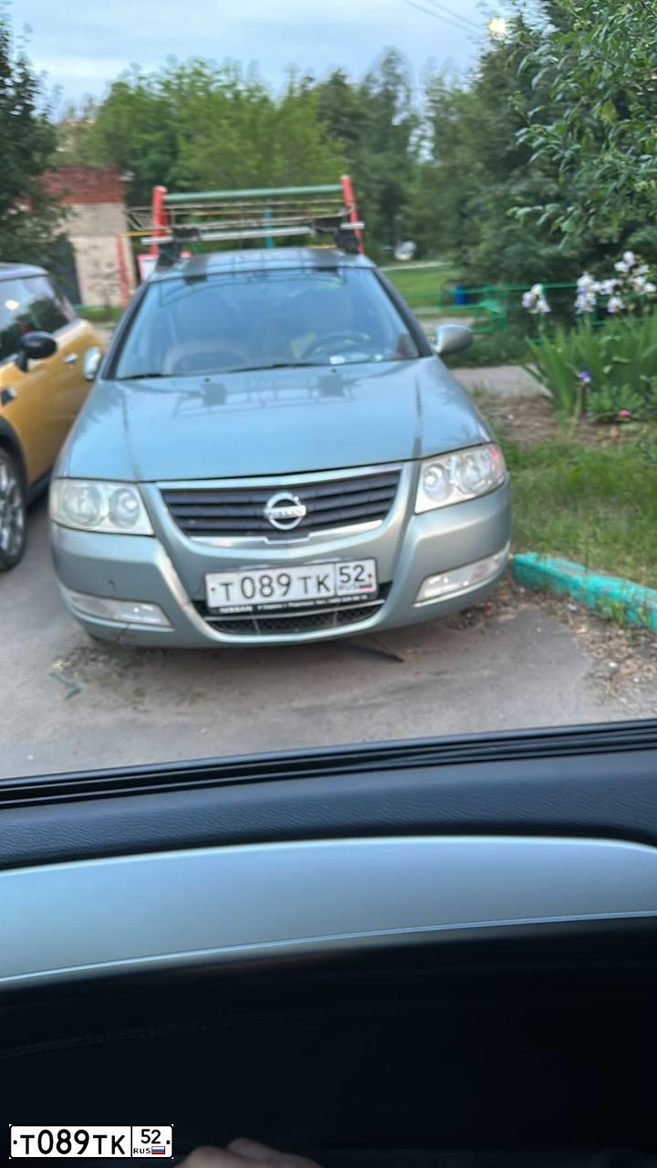 Фото автомобиля NISSAN ALMERA, 2007 — госномер Т089ТК52. Цвет: СЕРО-ЗЕЛЕНЫЙ