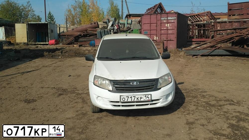 Фото автомобиля LADA 2190 GRANTA, 2013 — госномер В839ОТ06. Цвет: Белый