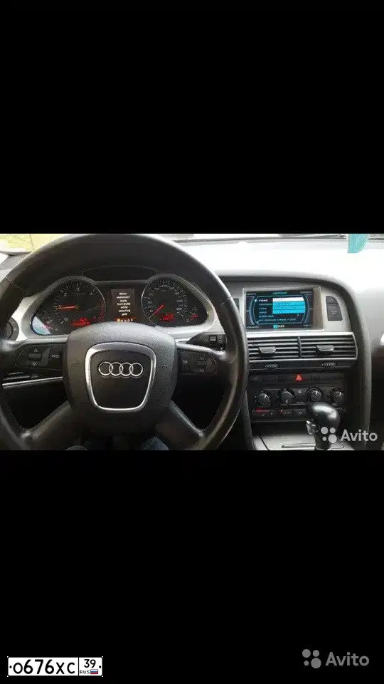 Фото автомобиля AUDI A6, 2007 — госномер О676ХС39. Цвет: ЧЕРНЫЙ