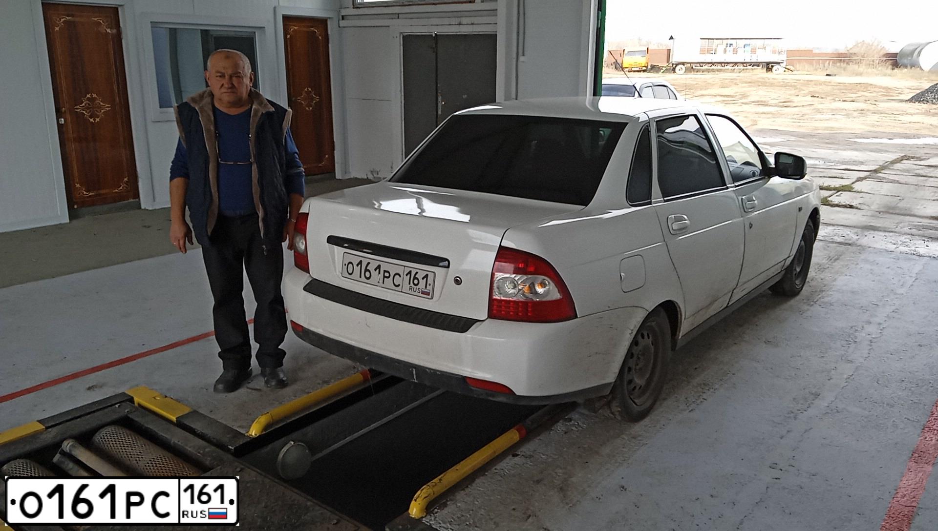 Фото автомобиля LADA 2170 PRIORA, 2018 — госномер А229ВВ181. Цвет: Белый