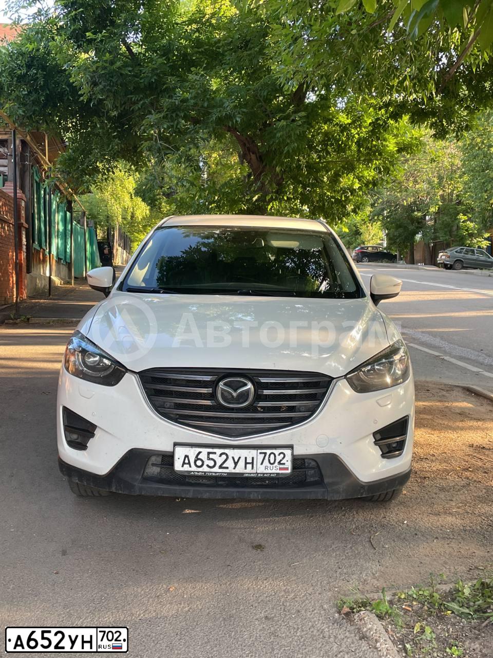 Фото автомобиля MAZDA CX-5, 2016 — госномер А652УН702. Цвет: БЕЛЫЙ ПЕРЛАМУТР