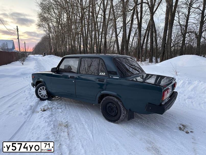 Фото автомобиля LADA 2107 LADA, 2006 — госномер О450ОА71. Цвет: Темно-зеленый