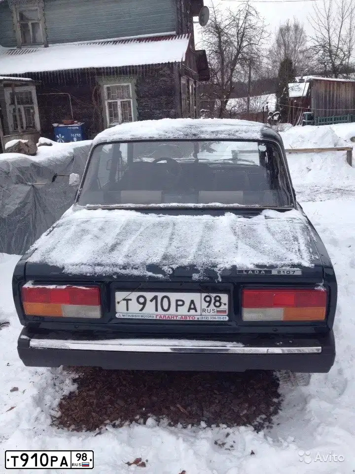 Фото автомобиля LADA 2107, 2008 — госномер К599ЕТ95. Цвет: Темно-зеленый