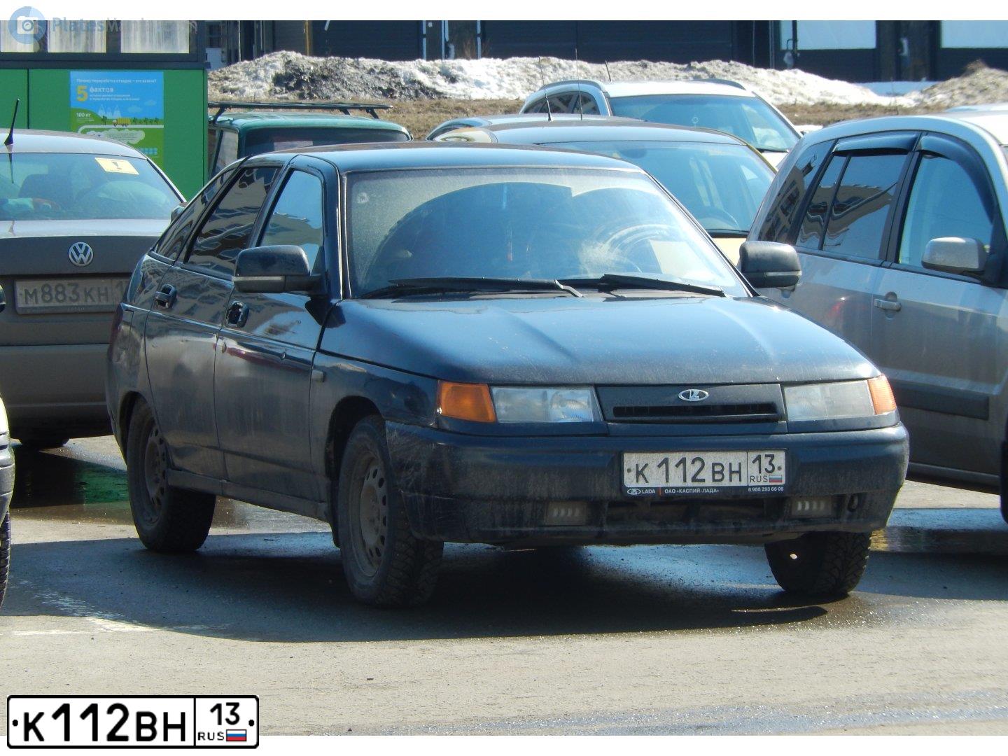 Фото автомобиля LADA 2112, 2005 — госномер К112ВН13. Цвет: ГРАФИТОВЫЙ МЕТАЛЛИК