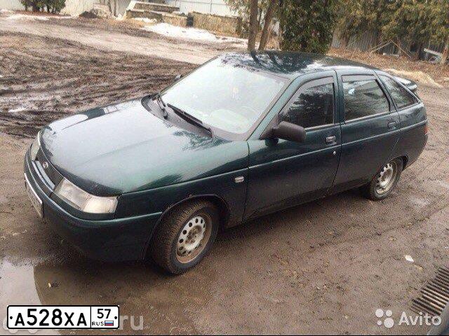 Фото автомобиля LADA 2112, 2003 — госномер А528ХА57. Цвет: Темно-зеленый