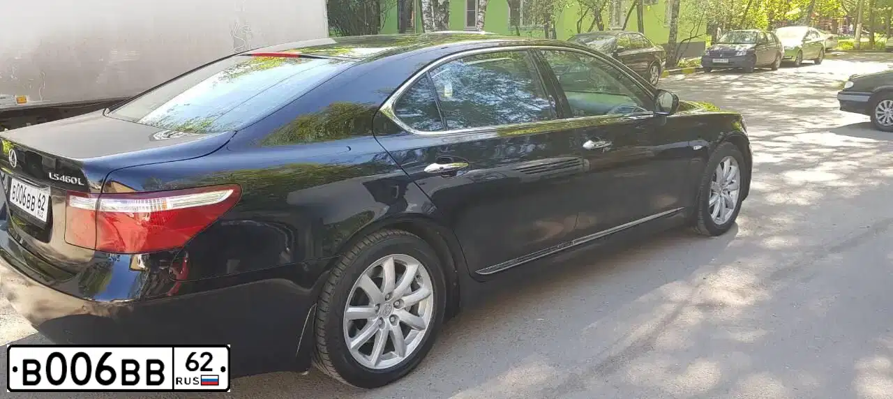 Фото автомобиля LEXUS LS, 2007 — госномер В006ВВ62. Цвет: ЧЕРНЫЙ
