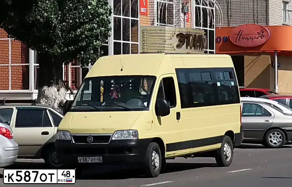 Фото автомобиля FIAT DUCATO, 2009 — госномер О988МА48. Цвет: ЖЕЛТЫЙ