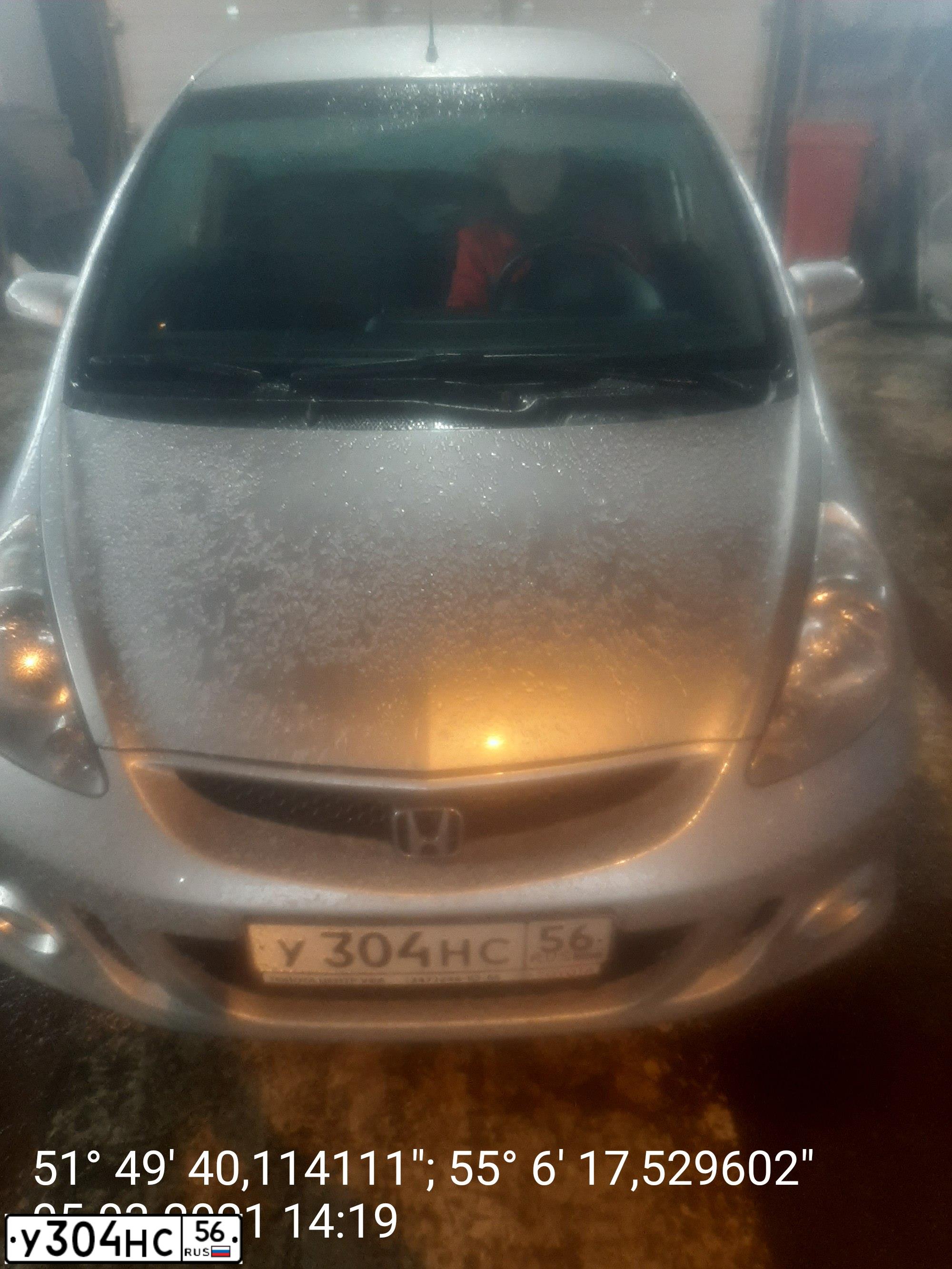 Фото автомобиля HONDA JAZZ, 2008 — госномер К441ТР102. Цвет: СЕРЕБРИСТЫЙ