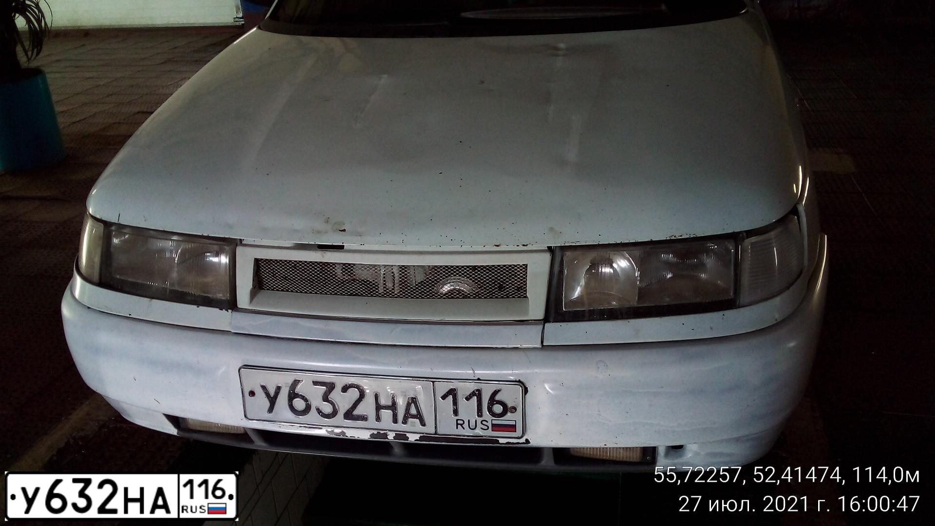 Фото автомобиля LADA 2110, 2002 — госномер Н398ТТ716. Цвет: ЯРКО-БЕЛЫЙ