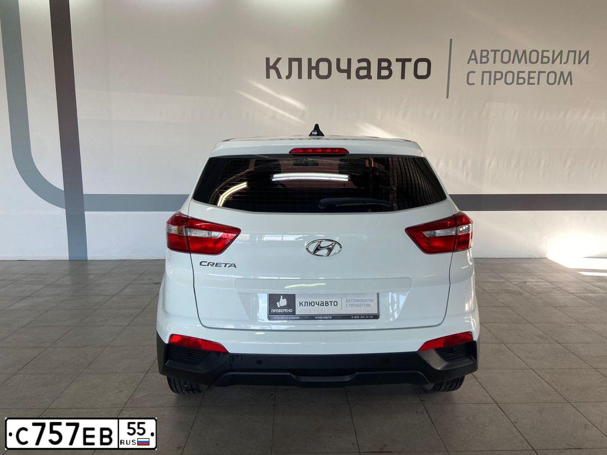 Фото автомобиля HYUNDAI CRETA, 2019 — госномер С757ЕВ55. Цвет: БЕЛЫЙ