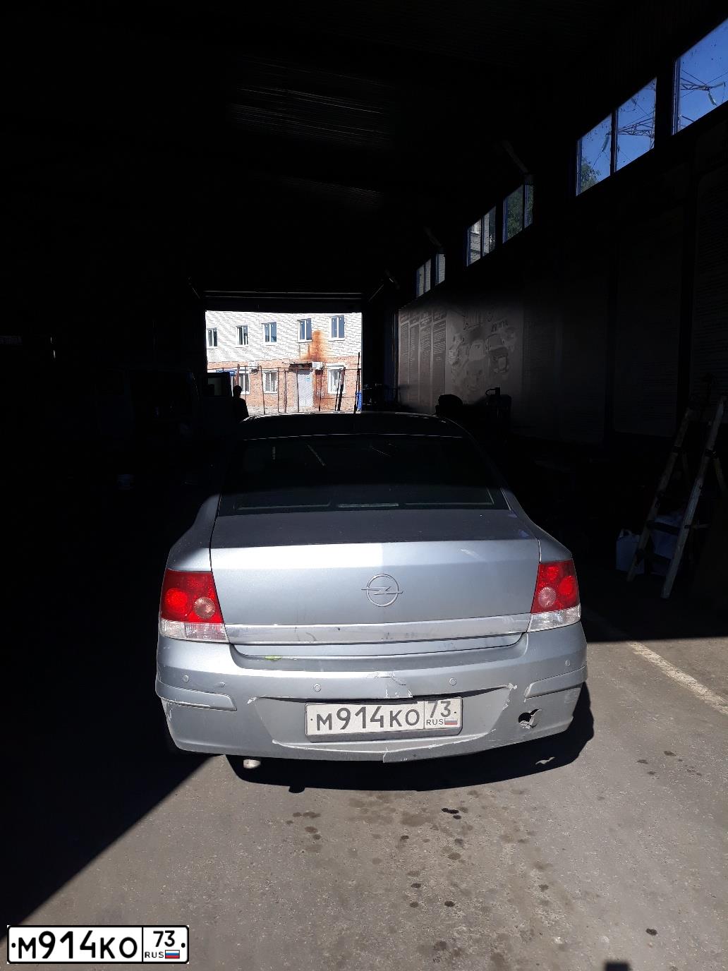 Фото автомобиля OPEL ASTRA, 2013 — госномер М914КО73. Цвет: СЕРЫЙ