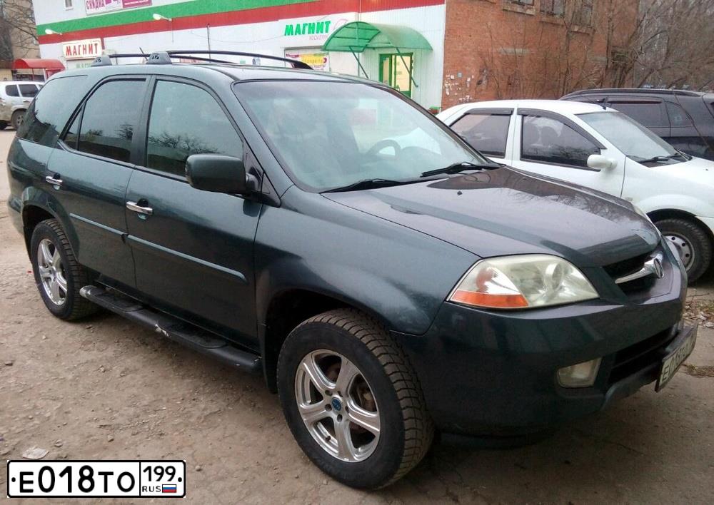 Фото автомобиля ACURA MDX, 2003 — госномер С024ЕЕ05. Цвет: ТЕМНО-СЕРЫЙ