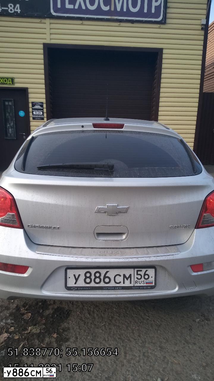 Фото автомобиля CHEVROLET CRUZE, 2014 — госномер У886СМ56. Цвет: СЕРЕБРИСТЫЙ МЕТАЛЛИК