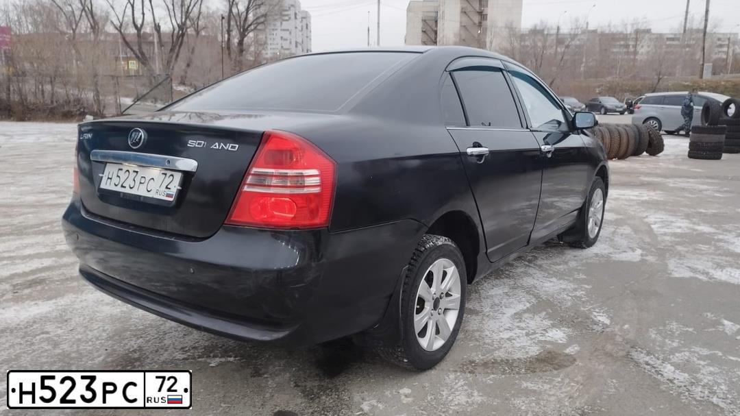 Фото автомобиля LIFAN SOLANO, 2011 — госномер Н523РС72. Цвет: ЧЕРНЫЙ