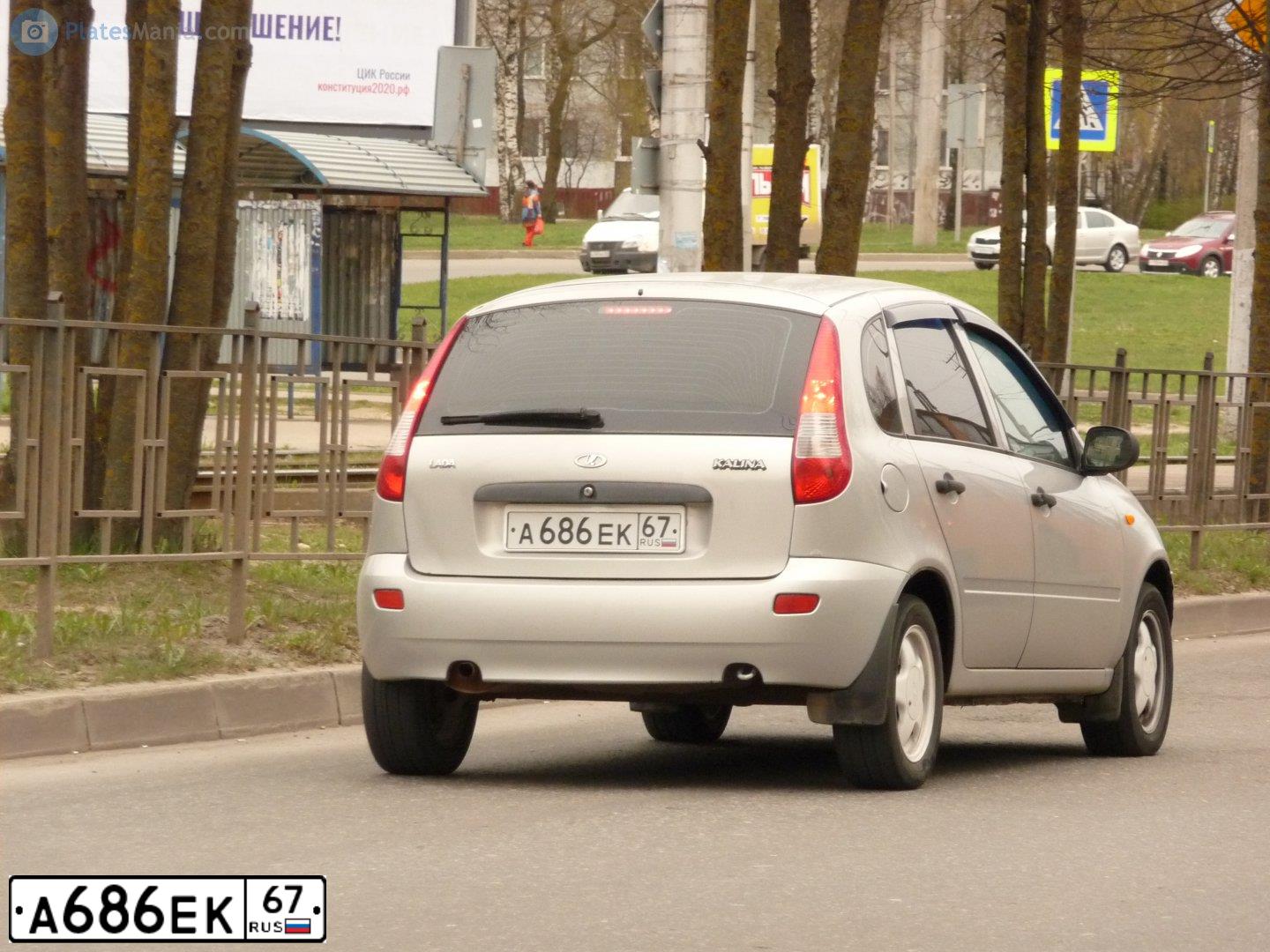 Фото автомобиля LADA KALINA, 2008 — госномер М611УС67