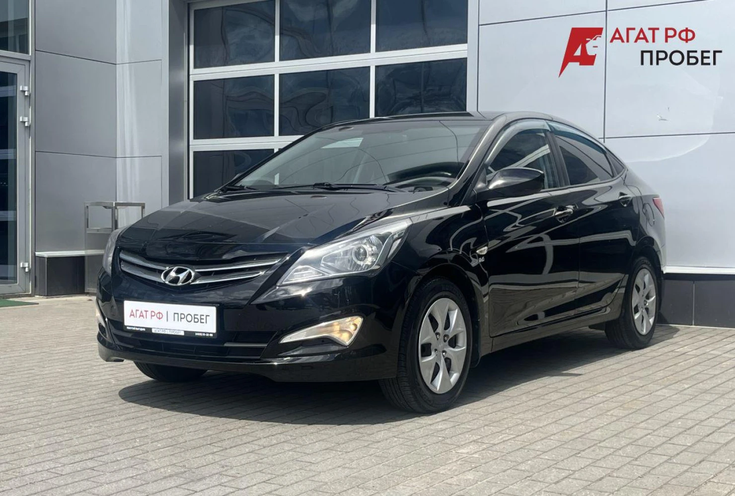 Фото автомобиля HYUNDAI SOLARIS, 2016 — госномер А432СУ69. Цвет: ЧЕРНЫЙ