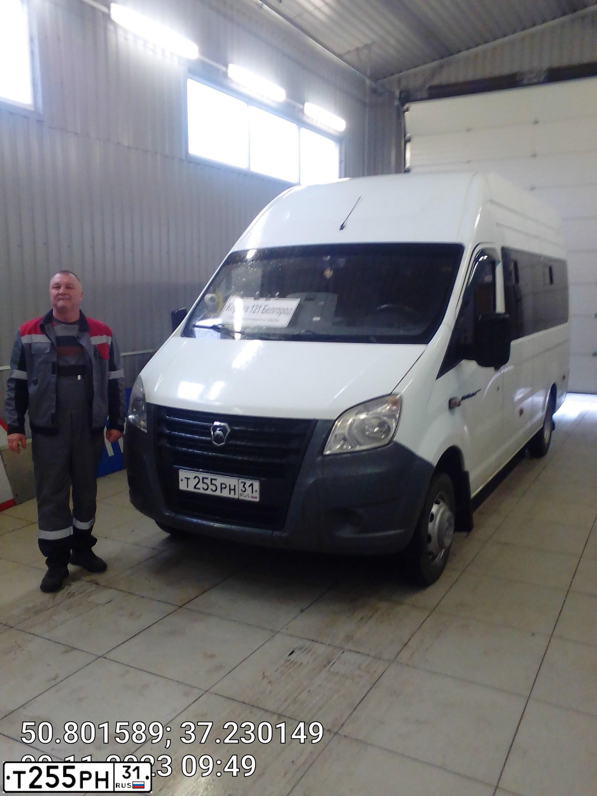 Фото автомобиля GAZ Z GAZEL NEXT, 2017 — госномер Т255РН31. Цвет: Белый