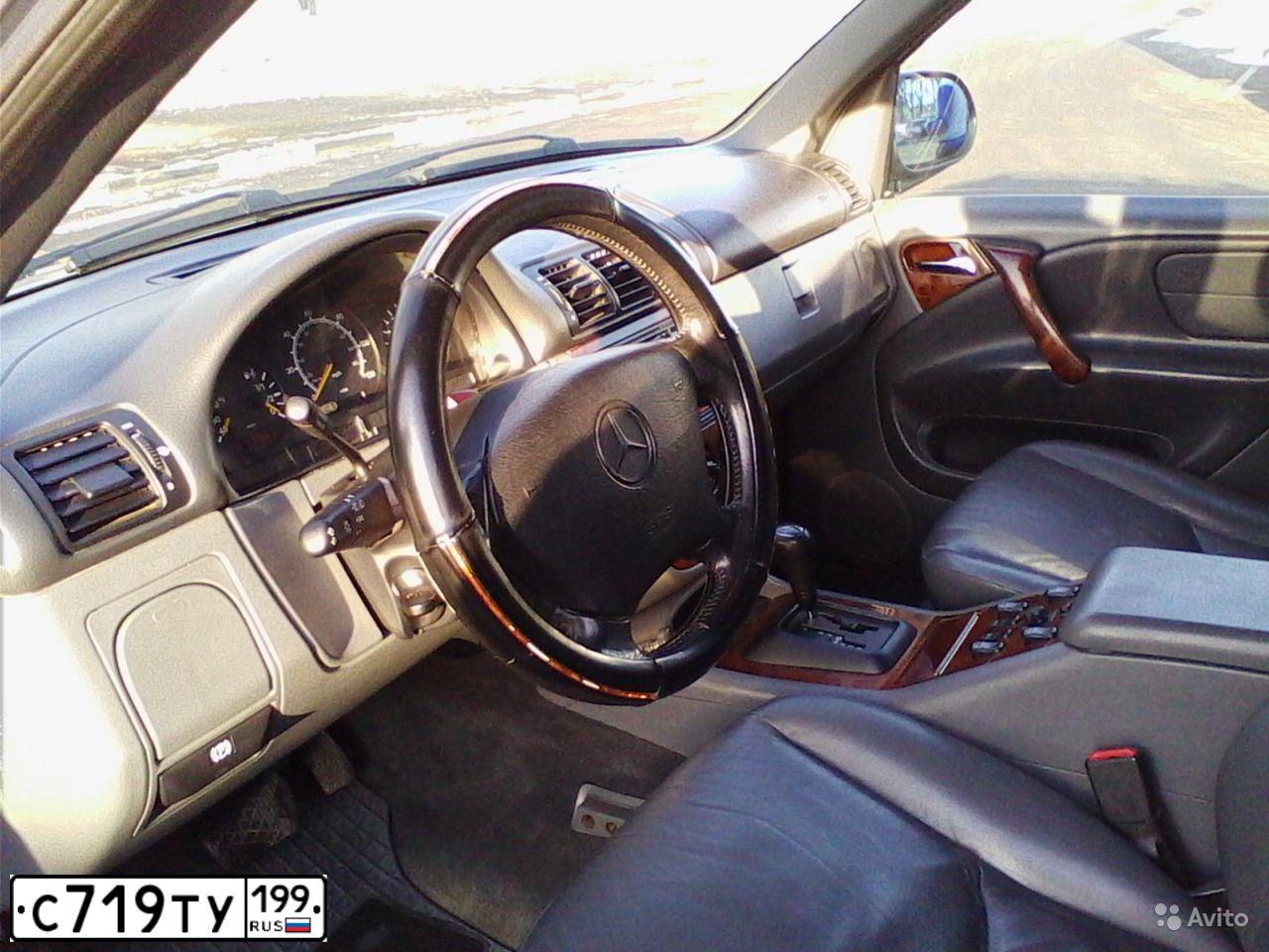 Фото автомобиля MERCEDES M-KLASSE, 1998 — госномер С596МХ799. Цвет: Серый