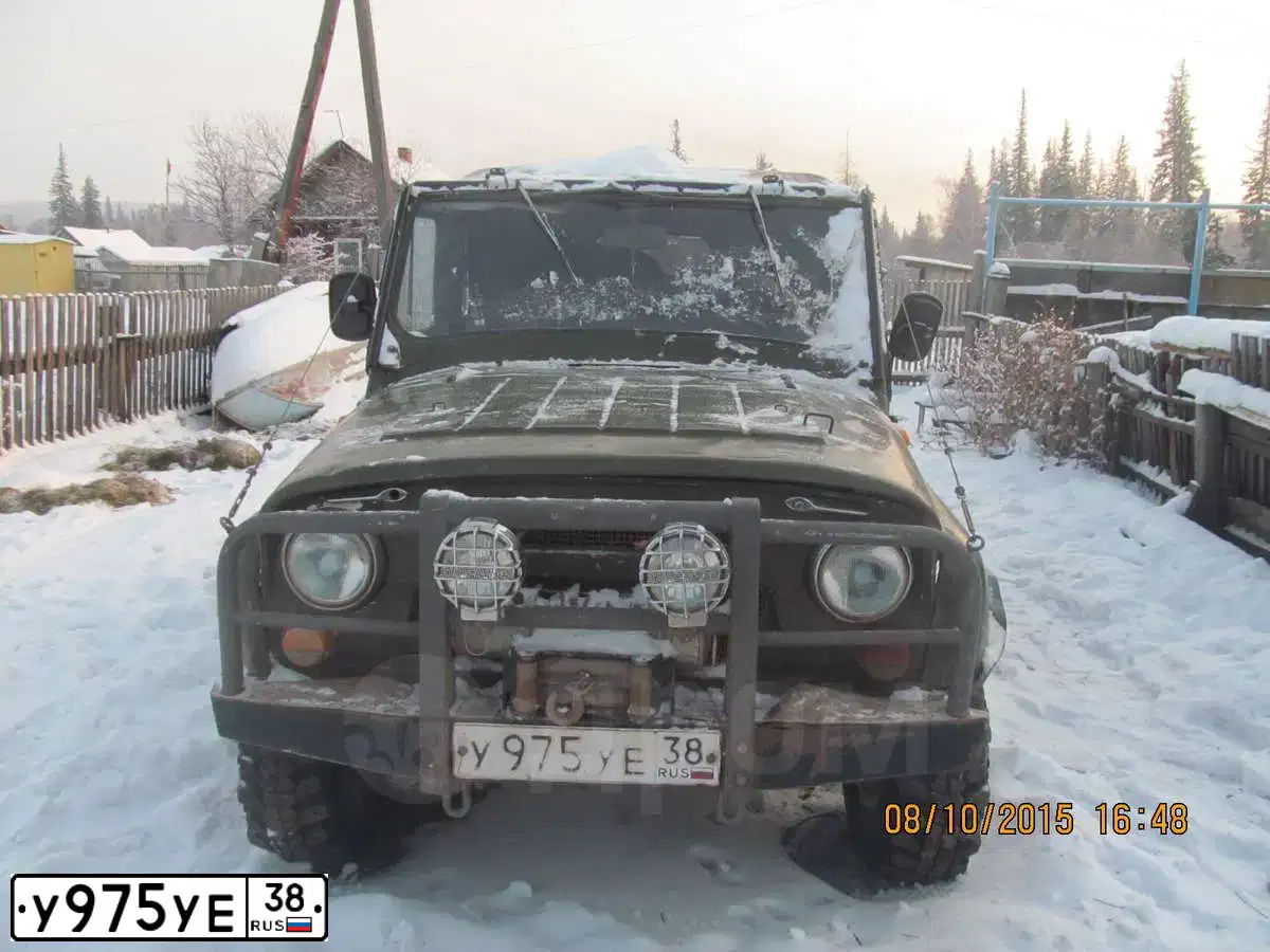 Фото автомобиля UAZ 3151 / HUNTER, 1994 — госномер У975УЕ38. Цвет: Хаки