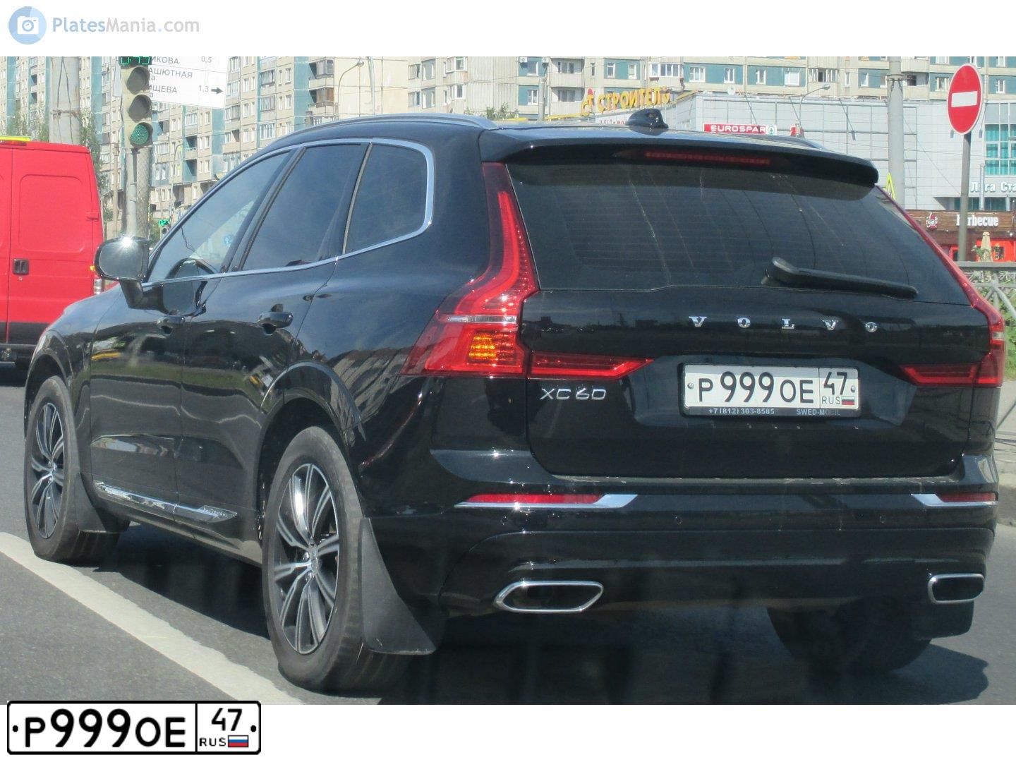 Фото автомобиля VOLVO XC60, 2018 — госномер Е185ОР147. Цвет: ЧЕРНЫЙ