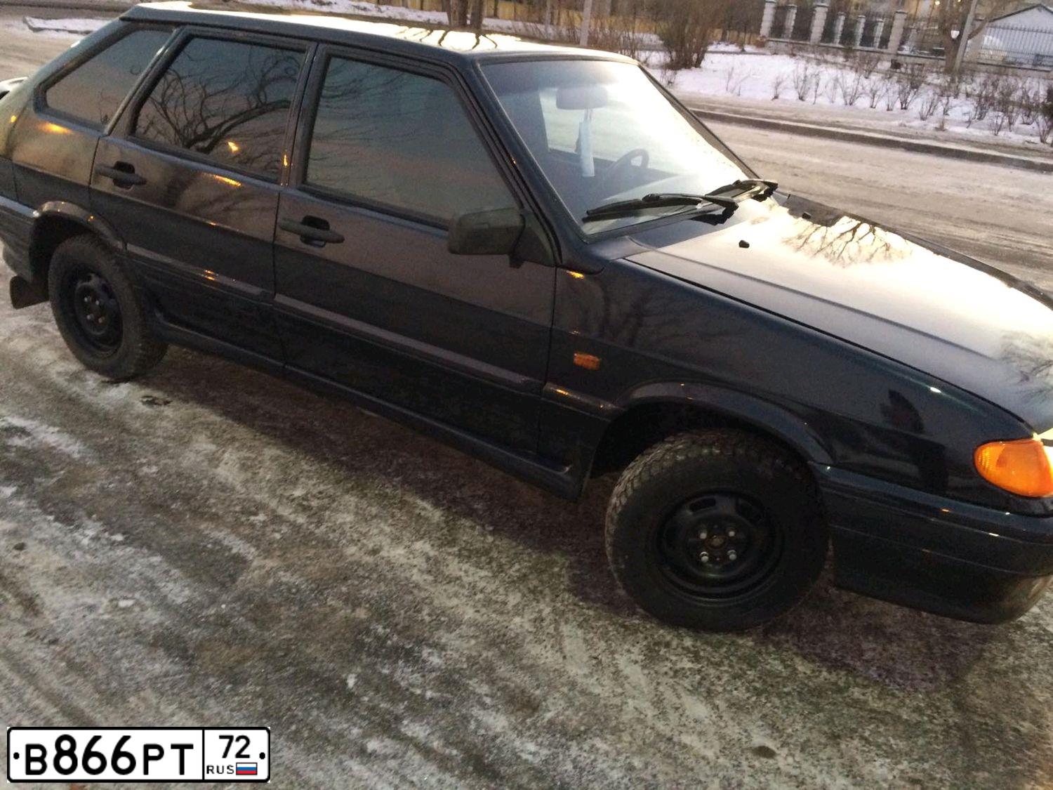 Фото автомобиля LADA 2114, 2006 — госномер А210КВ172. Цвет: ЧЕРНЫЙ