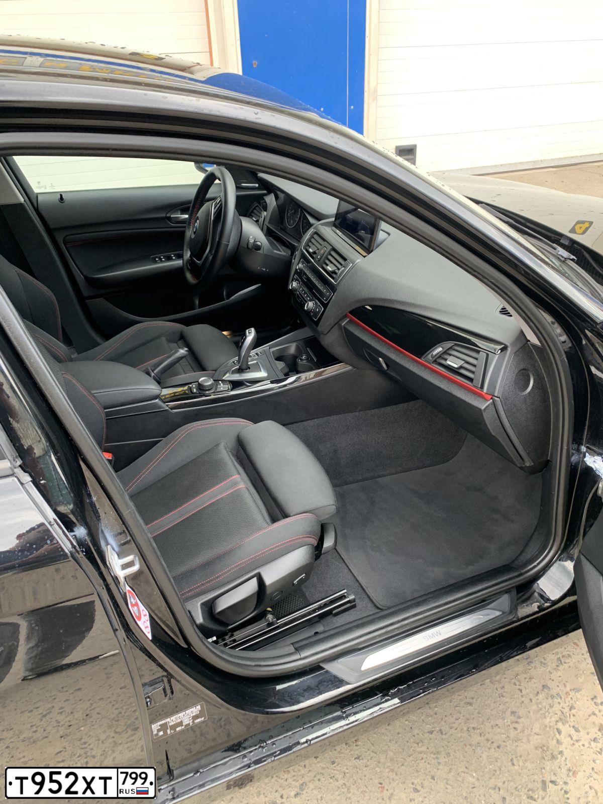 Фото автомобиля BMW SERIE 1, 2015 — госномер В171НН797. Цвет: ЧЕРНЫЙ