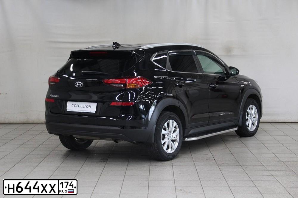 Фото автомобиля HYUNDAI TUCSON, 2019 — госномер У956СН72. Цвет: ЧЕРНЫЙ