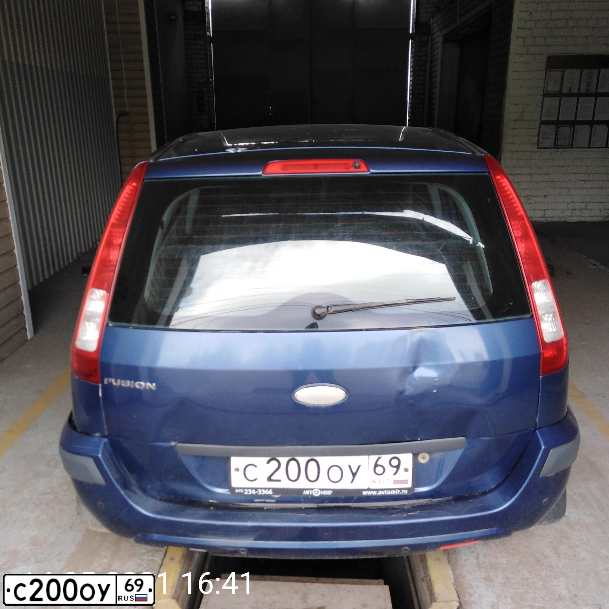 Фото автомобиля FORD FUSION, 2008 — госномер С200ОУ69. Цвет: синий
