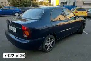 Фото автомобиля ZAZ LANOS, 2008 — госномер К122НС152. Цвет: Темно-синий