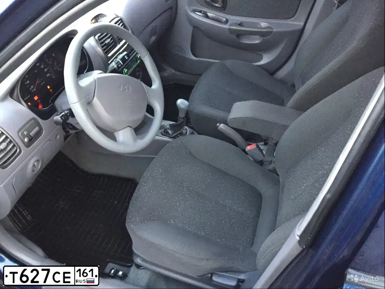 Фото автомобиля TAGAZ ACCENT, 2007 — госномер Т627СЕ161. Цвет: СИНИЙ