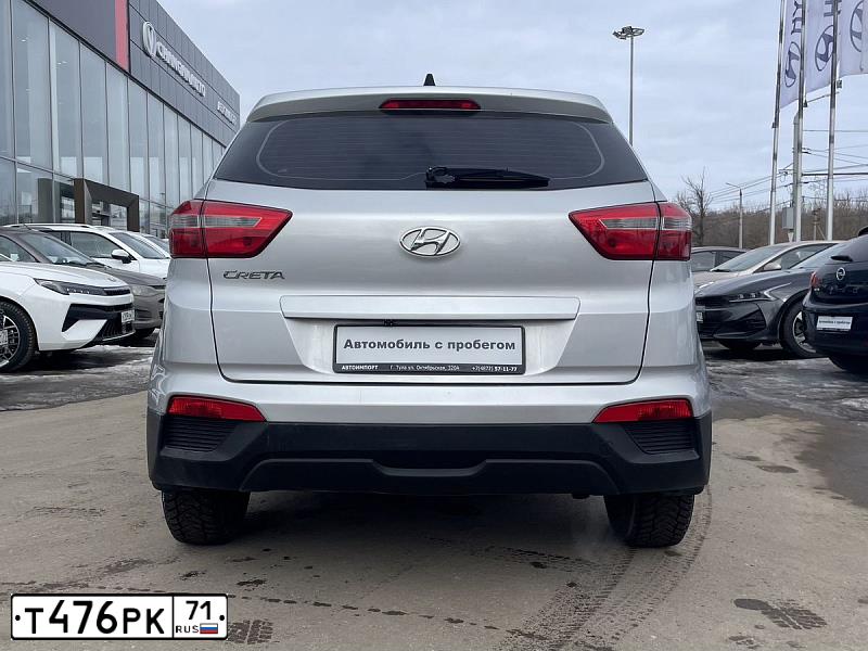 Фото автомобиля HYUNDAI CRETA, 2019 — госномер Т476РК71. Цвет: СЕРЕБРИСТЫЙ