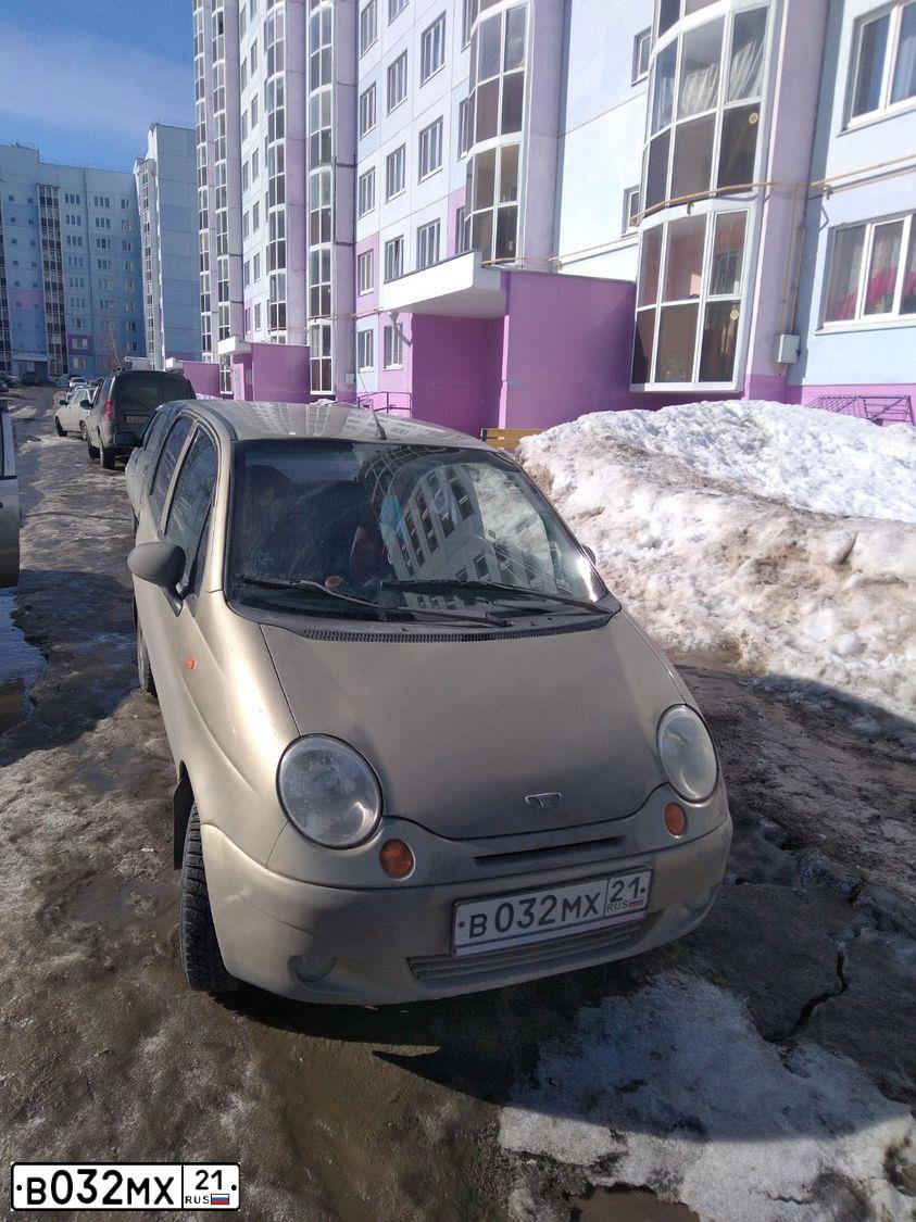 Фото автомобиля DAEWOO MATIZ, 2004 — госномер М548КМ62. Цвет: ПЕСОЧНЫЙ