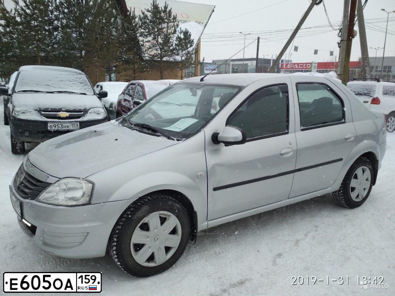 Фото автомобиля RENAULT LOGAN, 2014 — госномер Р095РС159