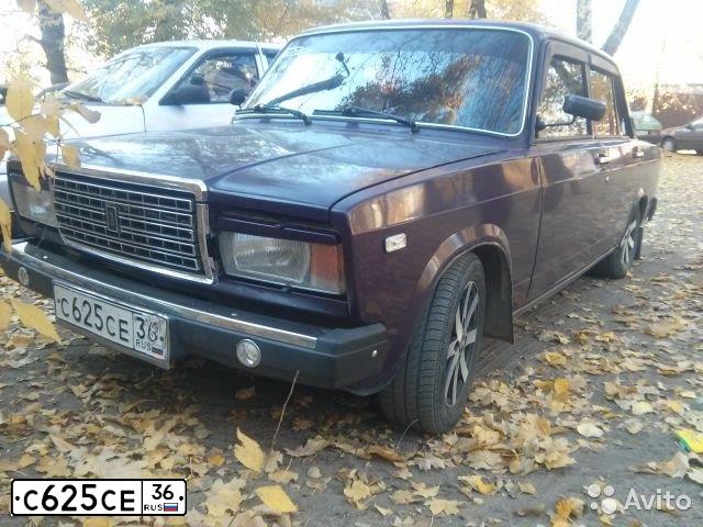 Фото автомобиля VAZ 2107 LADA, 2004 — госномер С625СЕ36. Цвет: ФИОЛЕТОВЫЙ