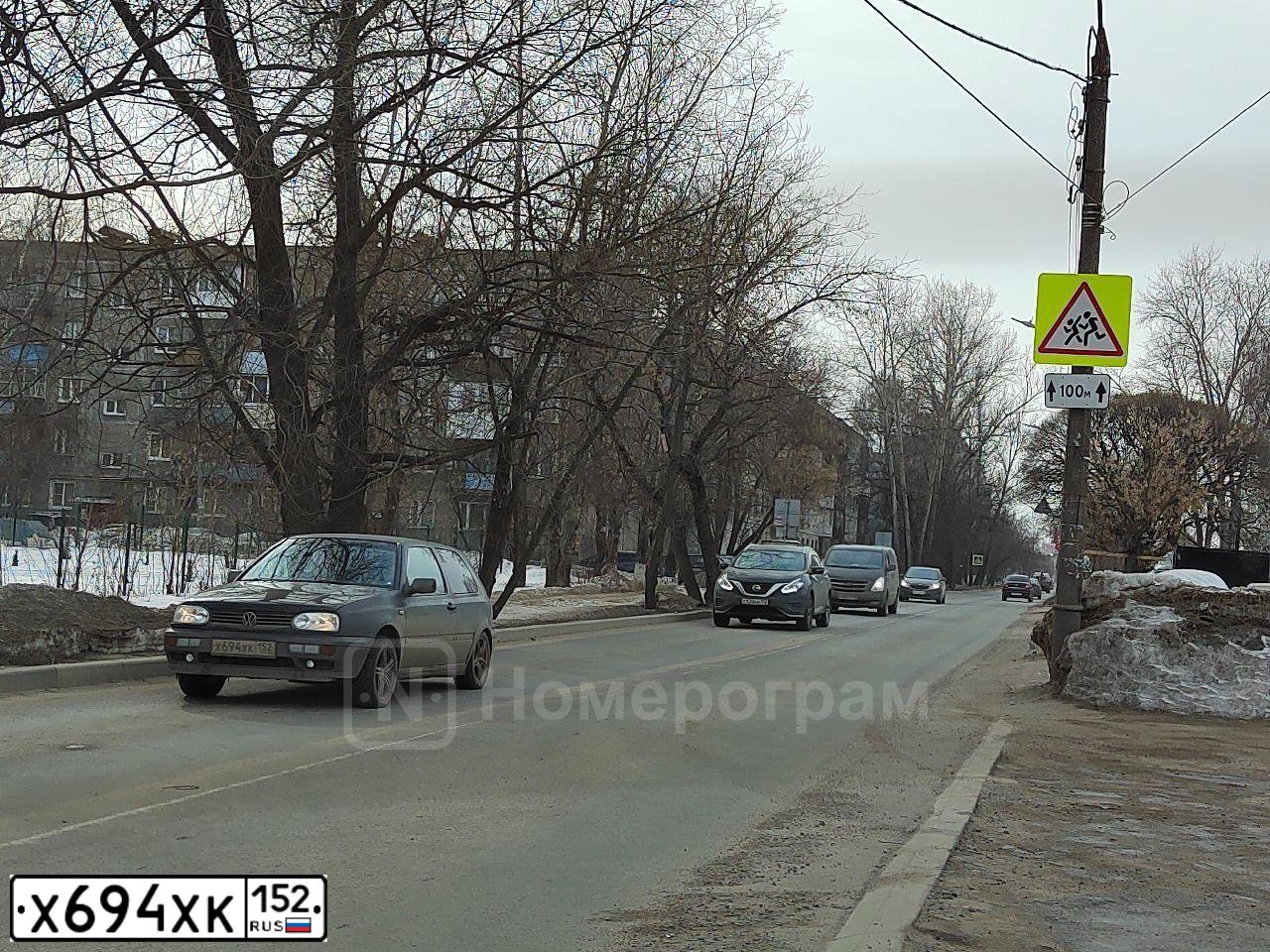 Фото автомобиля VOLKSWAGEN GOLF, 1992 — госномер Х694ХК152. Цвет: ЧЕРНЫЙ