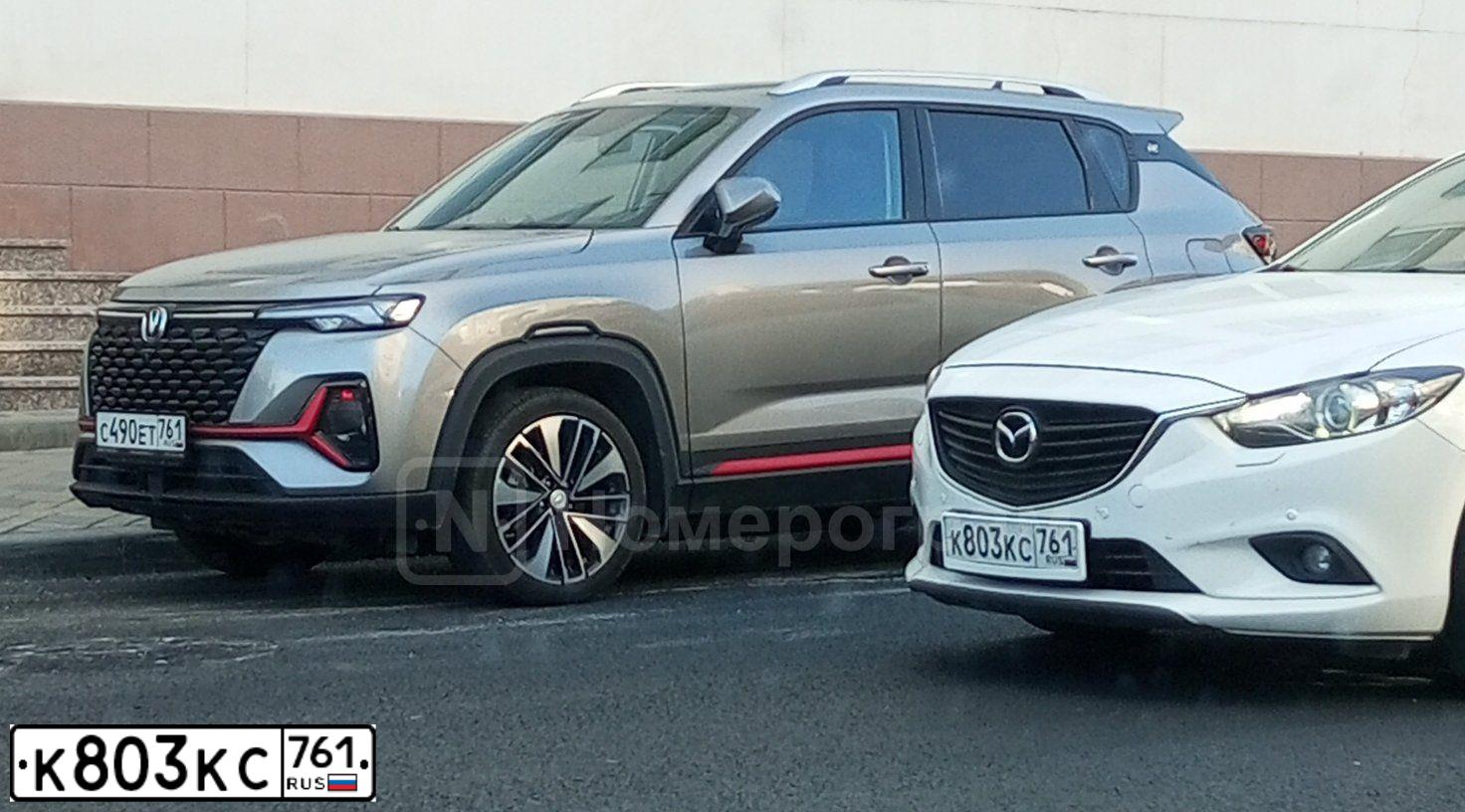 Фото автомобиля MAZDA 6, 2014 — госномер К803КС761. Цвет: Белый