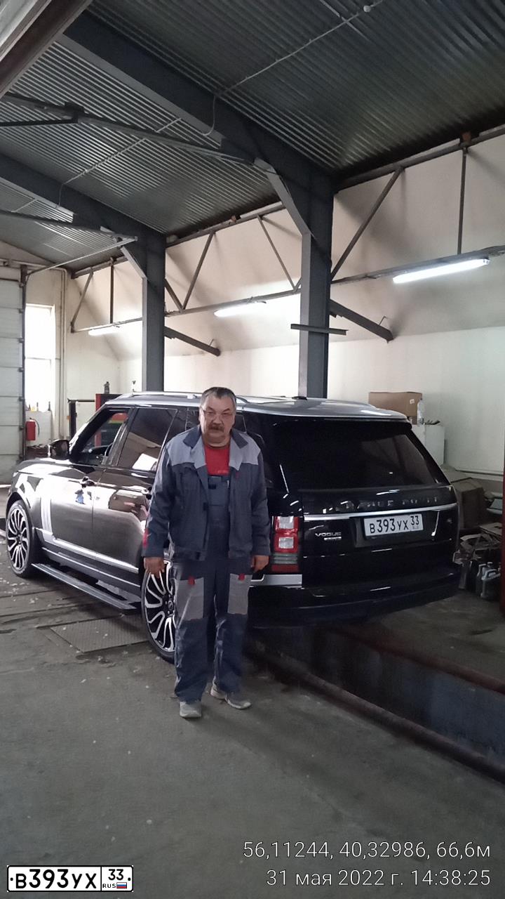 Фото автомобиля LANDROVER RANGE ROVER, 2013 — госномер В393УХ33. Цвет: ЧЕРНЫЙ