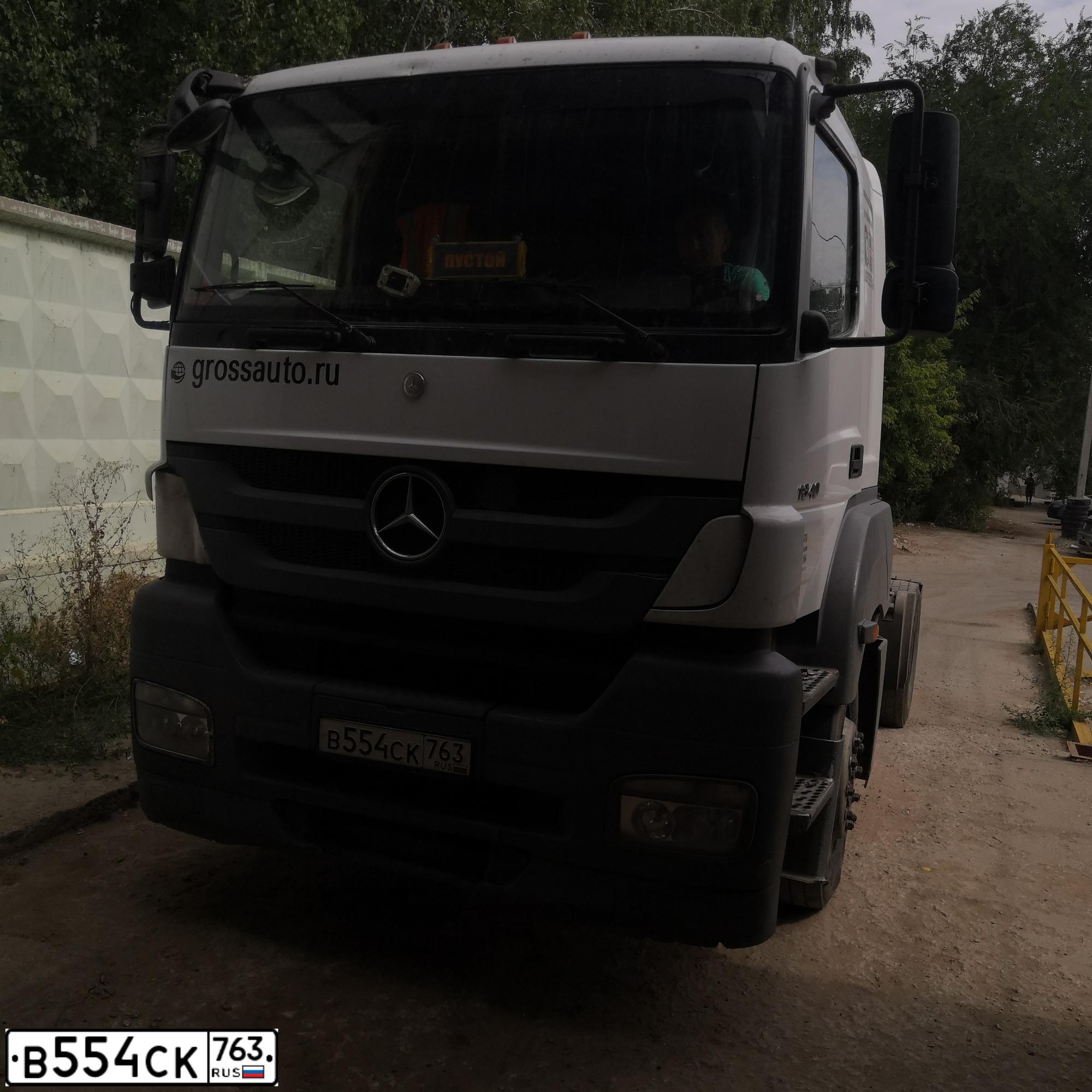 Фото автомобиля MERCEDES AXOR, 2012 — госномер В554СК763. Цвет: Белый