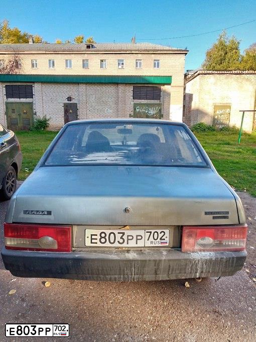 Фото автомобиля LADA 2109 SAMARA, 2000 — госномер Е803РР702. Цвет: СЕРЕБРИСТО-СЕРО-ЗЕЛЕНЫЙ