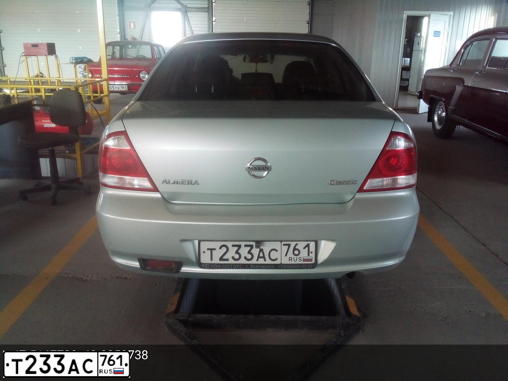 Фото автомобиля NISSAN ALMERA, 2007 — госномер Т233АС761. Цвет: СЕРЕБРИСТЫЙ