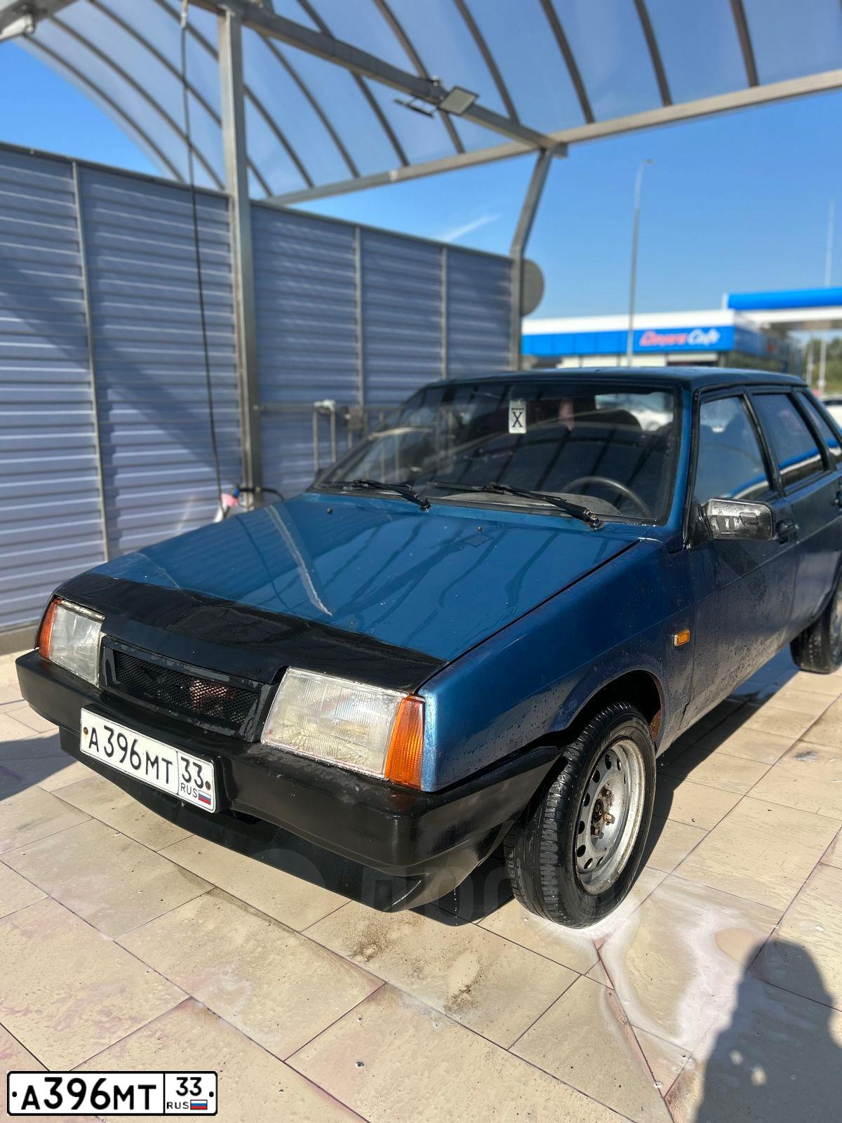 Фото автомобиля LADA 2109 SAMARA, 2000 — госномер А396МТ33. Цвет: СЕРЕБРИСТО-ЗЕЛЕНЫЙ