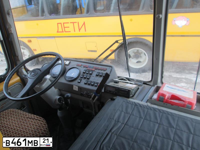 Фото автомобиля PAZ Z 3205, 2008 — госномер В405УО24. Цвет: ЖЁЛТЫЙ