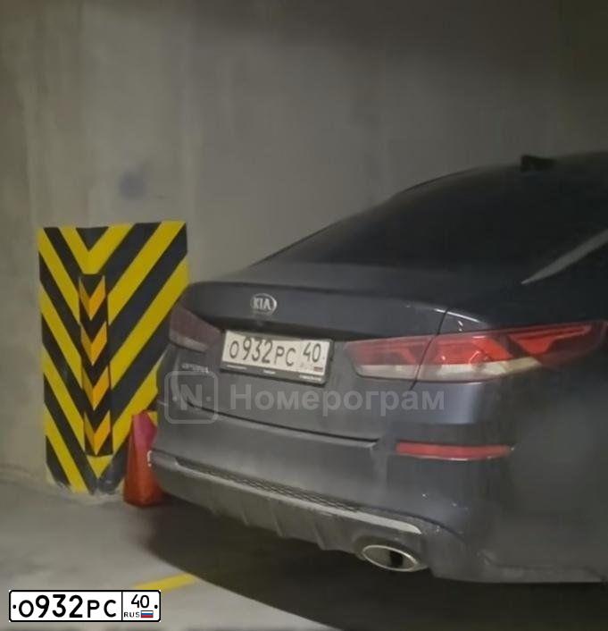 Фото автомобиля KIA MAGENTIS / OPTIMA, 2019 — госномер О932РС40. Цвет: ЧЕРНЫЙ