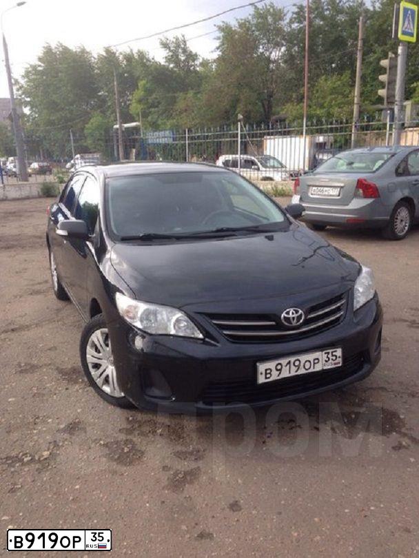 Фото автомобиля TOYOTA COROLLA, 2011 — госномер В919ОР35. Цвет: ЧЕРНЫЙ