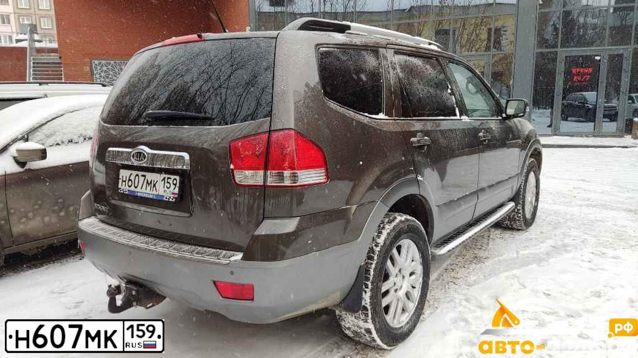 Фото автомобиля KIA MOHAVE / BORREGO, 2012 — госномер Н607МК159. Цвет: БЕЖЕВЫЙ