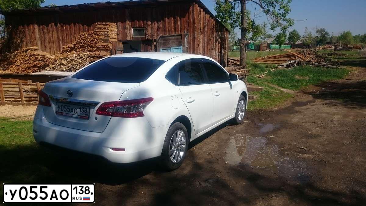 Фото автомобиля NISSAN SENTRA, 2014 — госномер М545НУ142. Цвет: Белый