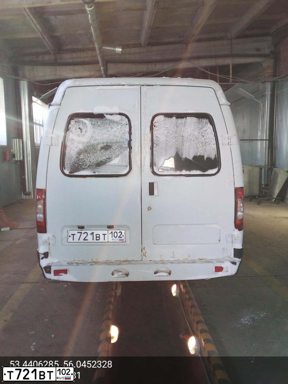 Фото автомобиля GAZ 3221 EL, 2006 — госномер Т721ВТ102. Цвет: Белый