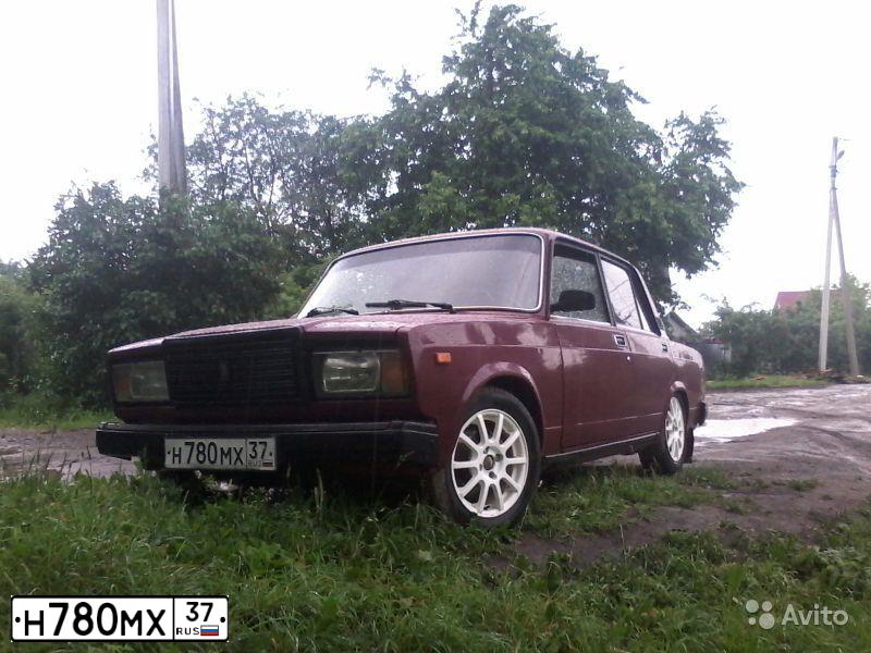 Фото автомобиля LADA 2107, 2002 — госномер Н780МХ37. Цвет: ТЕМНО-БОРДОВЫЙ