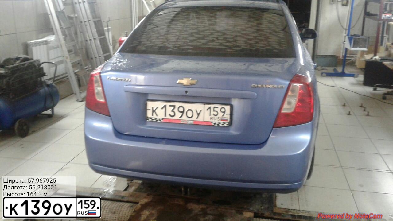 Фото автомобиля CHEVROLET LACETTI, 2005 — госномер О576КХ159